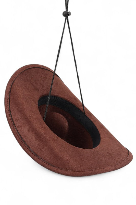 Faux Wool Felt Cowboy Hat