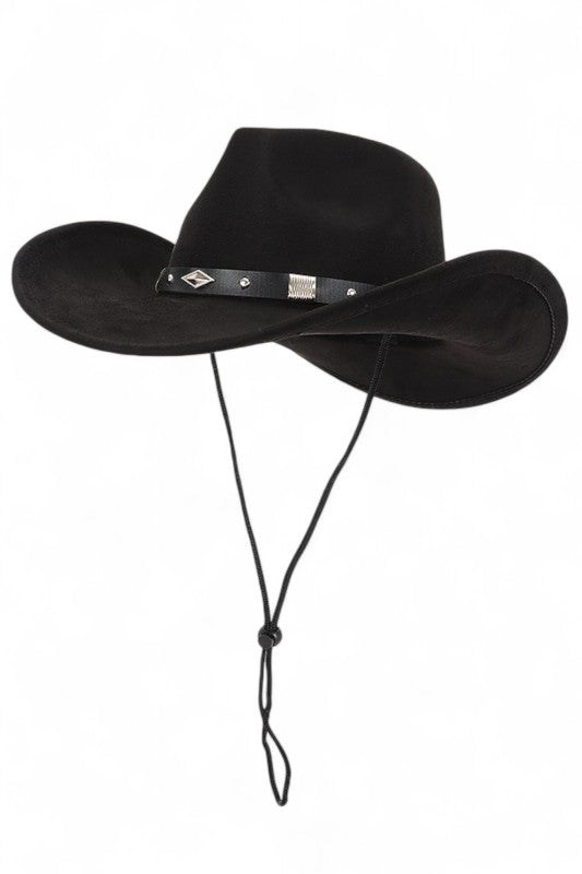 Faux Wool Felt Cowboy Hat
