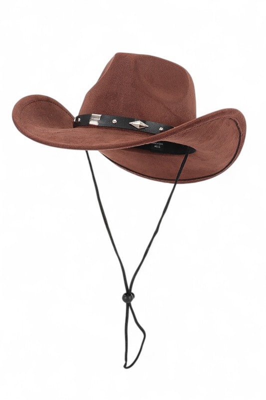 Faux Wool Felt Cowboy Hat