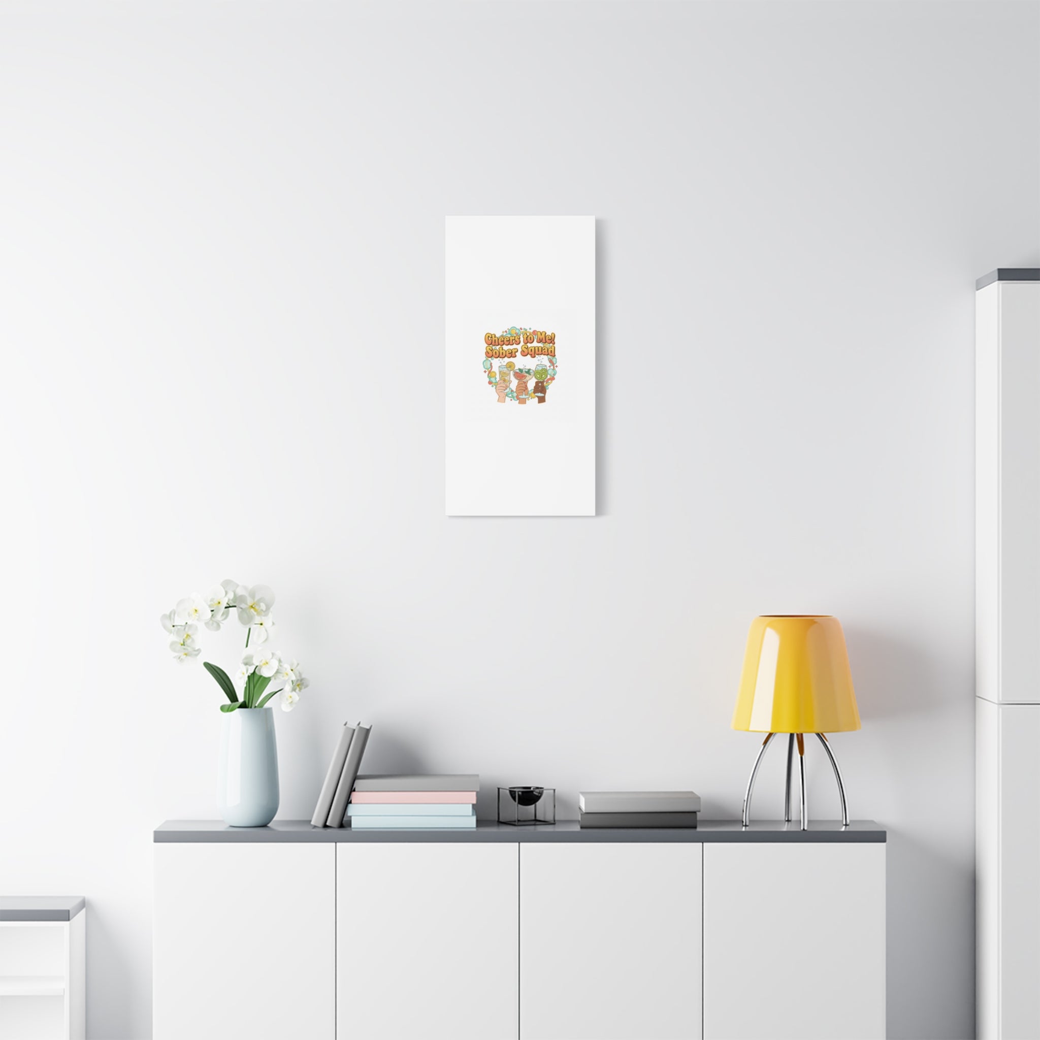 Cheers to Me Sober Squad Canvas | Dry January Mocktail Art