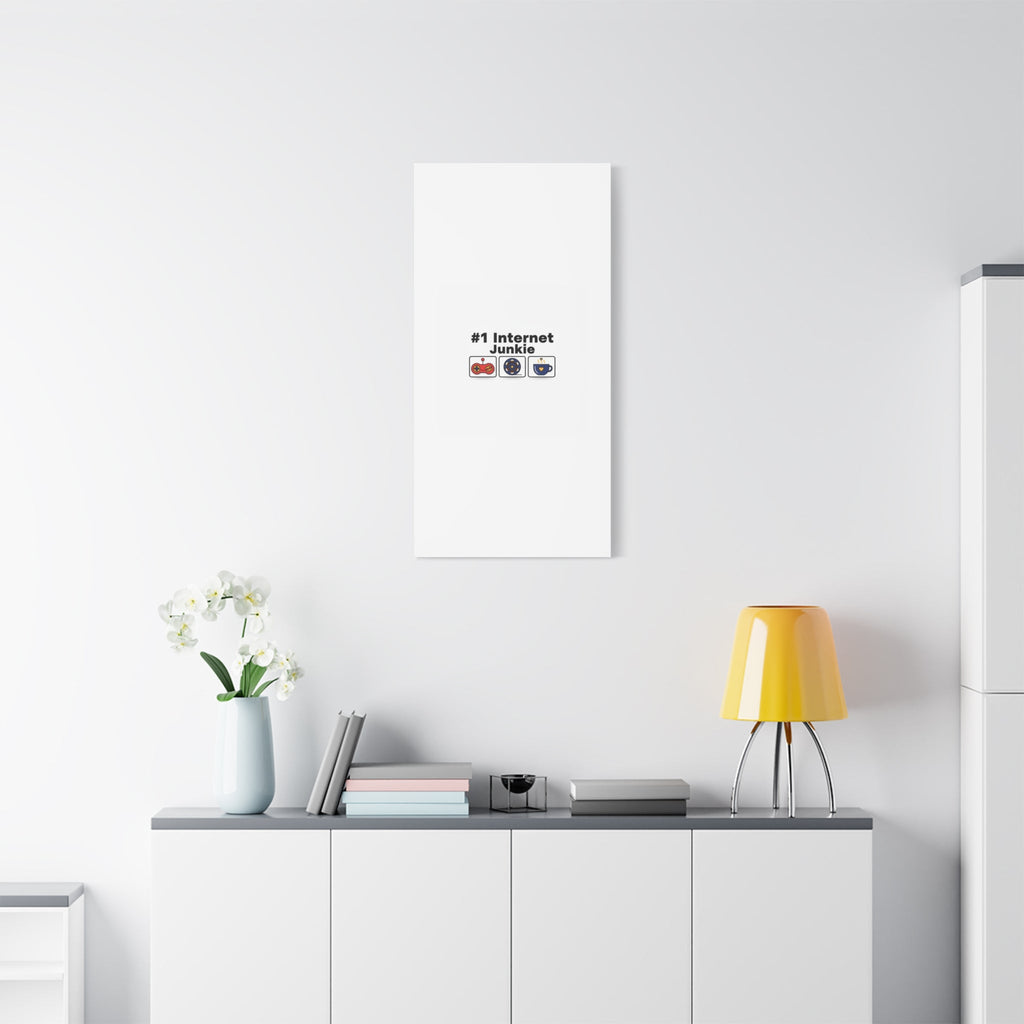 #1 Internet Junkie Matte Canvas | Top-List Ranking Poster