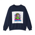 Crash Out With a Smile Sweatshirt | neon graffiti, meltdown streetwear