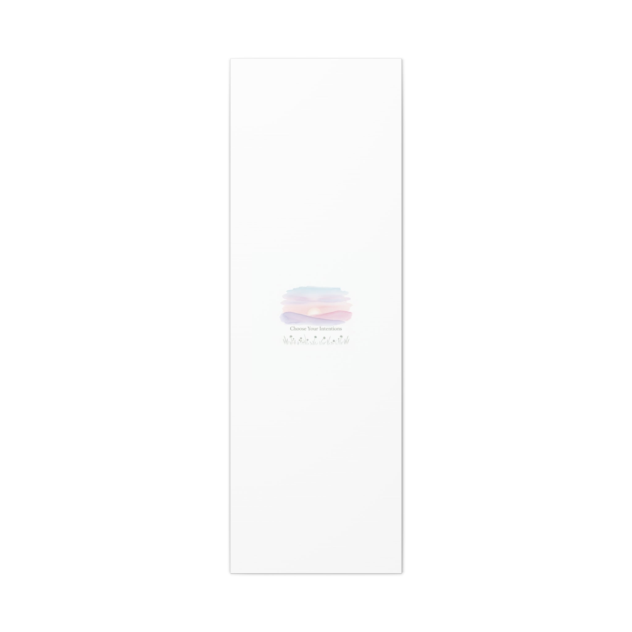 Choose Your Intentions Canvas, soft wellness poster, pastel gradient mindfulness art