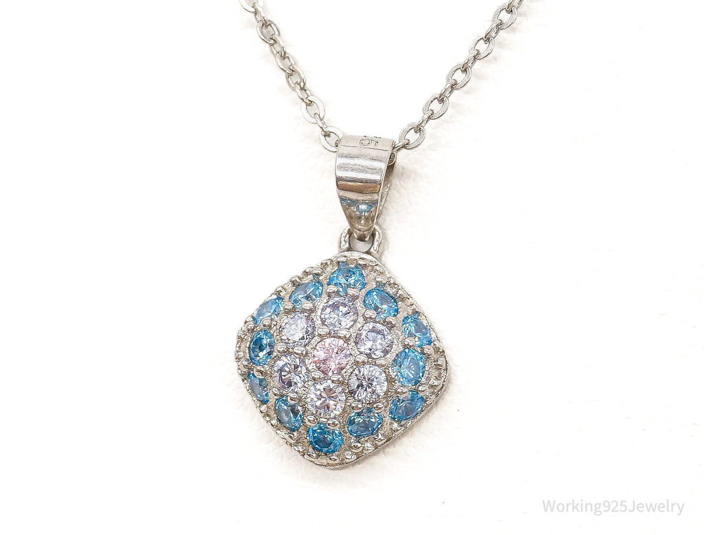 Designer Ryze Cubic Zirconia Sterling Silver Necklace