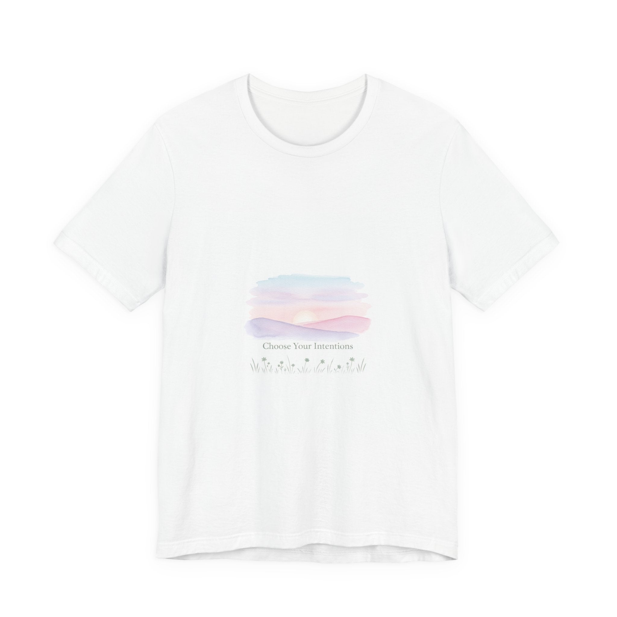 gentle intentions tee | mindful wellness pastel gradient