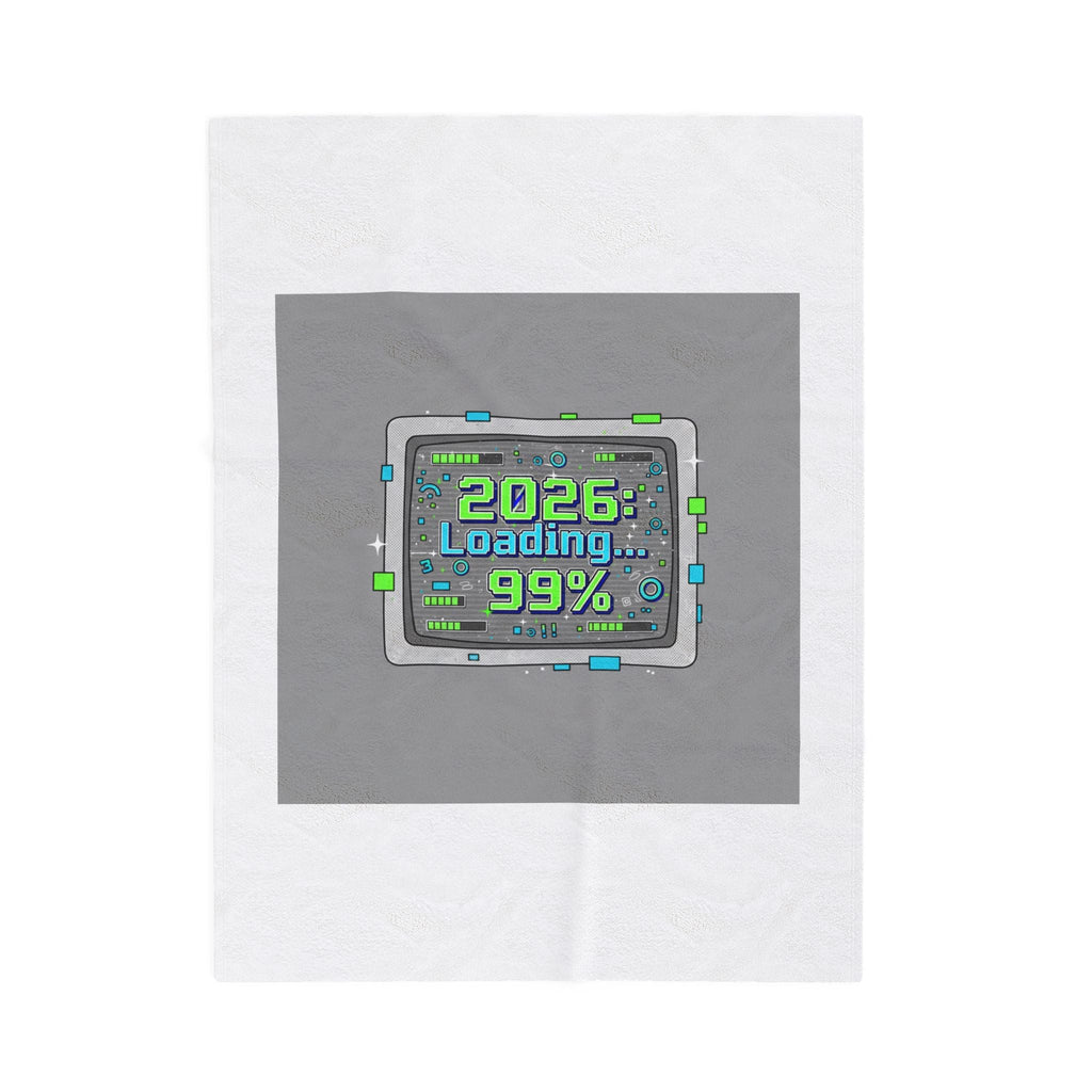 2026 Loading 99% Blanket | NYE countdown, retro system interface