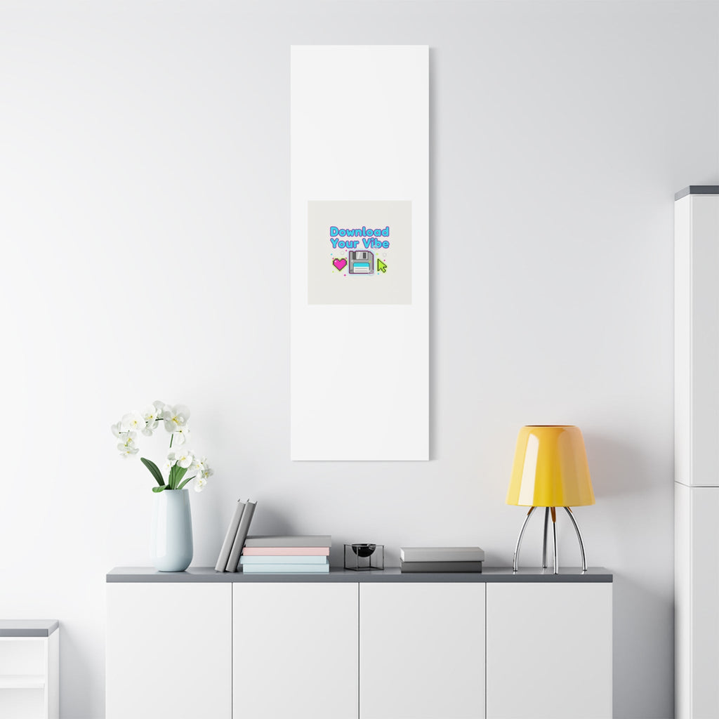 Download Your Vibe Canvas | Y2K Retro Tech, Pixel Floppy Disk Poster
