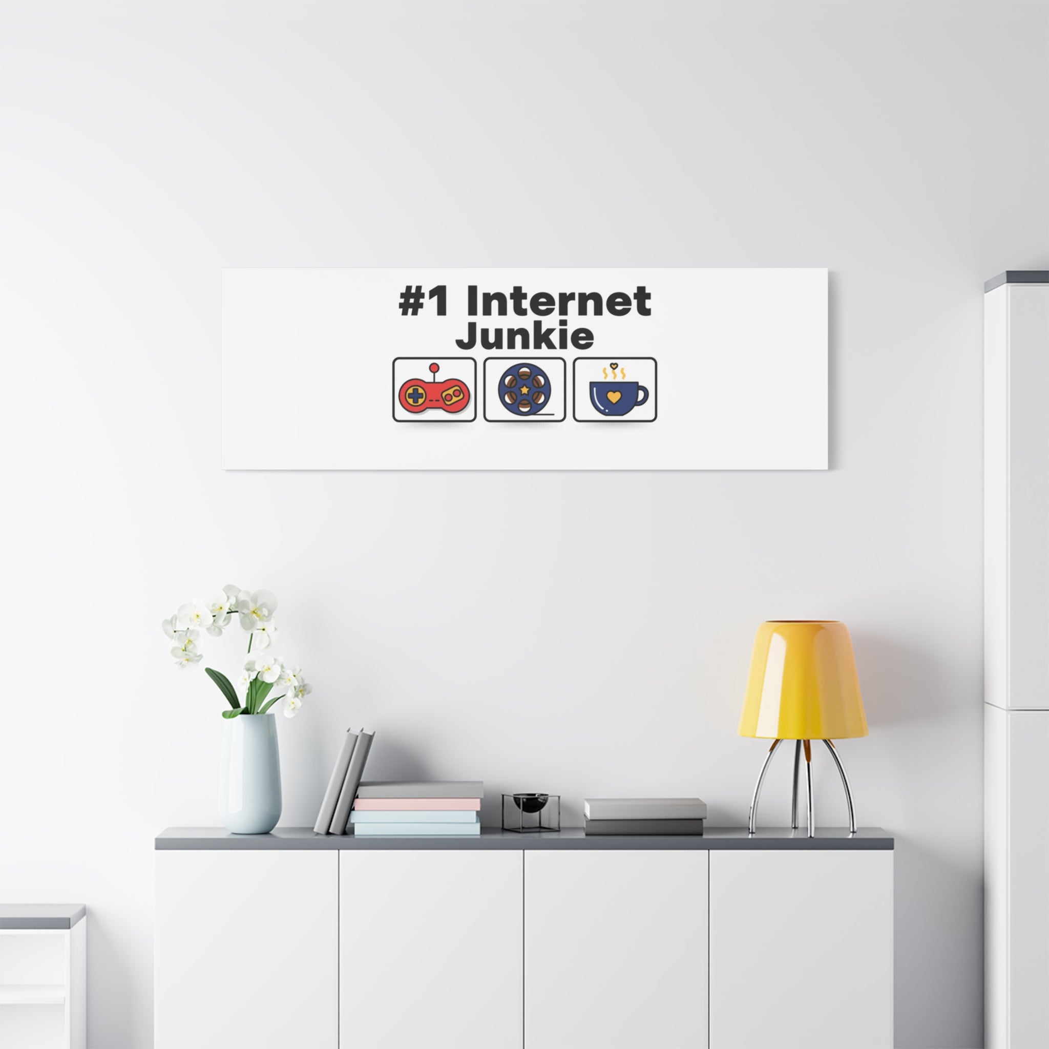 #1 Internet Junkie Matte Canvas | Top-List Ranking Poster