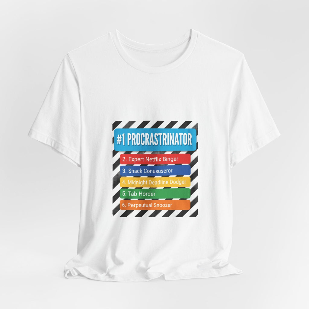 #1 Procrastinator Tee | Top-List Graphic, List Lover Shirt
