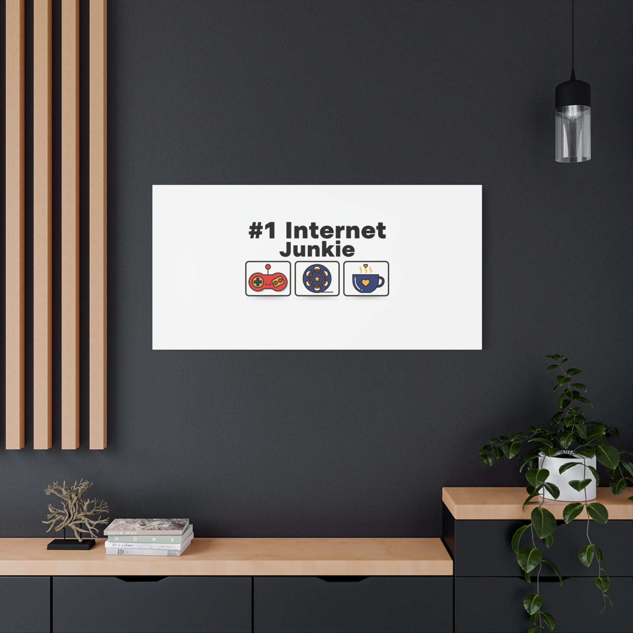 #1 Internet Junkie Matte Canvas | Top-List Ranking Poster