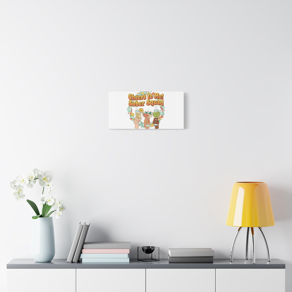 Cheers to Me Sober Squad Canvas | Dry January Mocktail Art