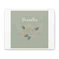 Breathe Mountain Line Canvas | Nature Symbols, Minimal Forest Wall Art