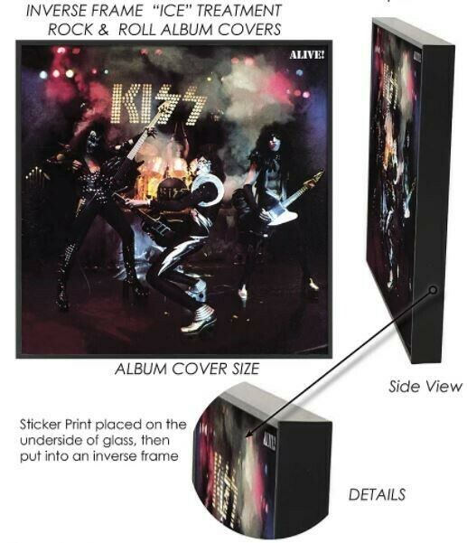 AEROSMITH - Rocks Album Cover Inverse Framed Glass Picture ~New~