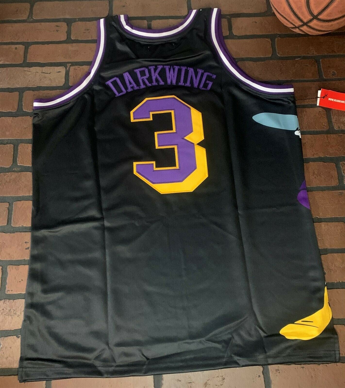 DARKWING DUCK / LOS ANGELES Headgear Classics Basketball Jersey ~Never Worn~ S XXL