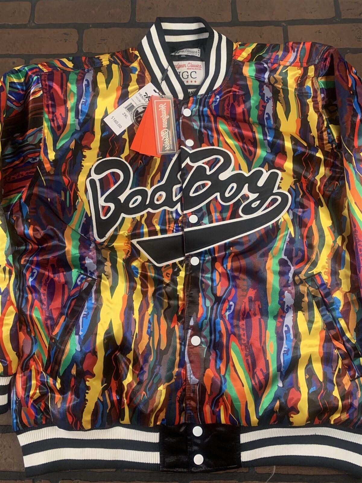 BAD BOY BIGGIE SMALLS Headgear Classics Streetwear Jacket~Never Worn~ M L XL 2XL