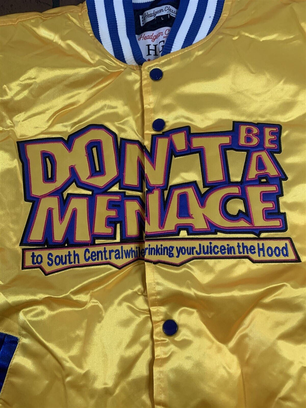 DON'T BE A MENACE LOR DOG Headgear Classics Streetwear Jacket~Never Worn~L XL 2X