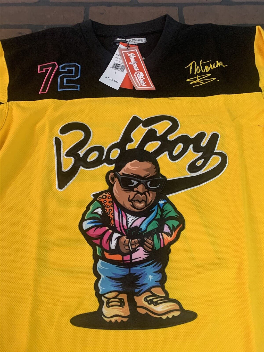 BADBOY Headgear Classics Hockey Yellow Jersey ~Never Worn~ M L XL XXL