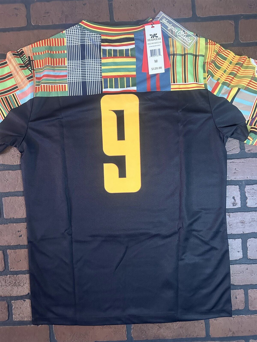 GHANA 1990 World Cup National Team Headgear Classics Soccer Jersey~Never Worn