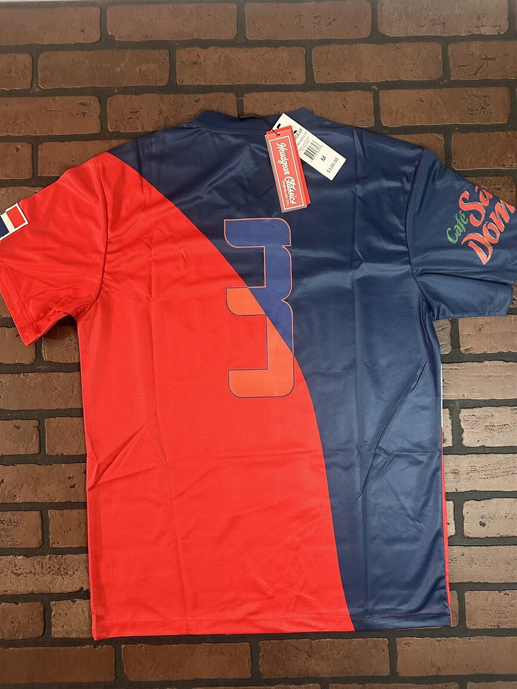 DOMINICAN REPUBLIC 1990 World Cup Team Headgear Classics Soccer Jersey ~New~
