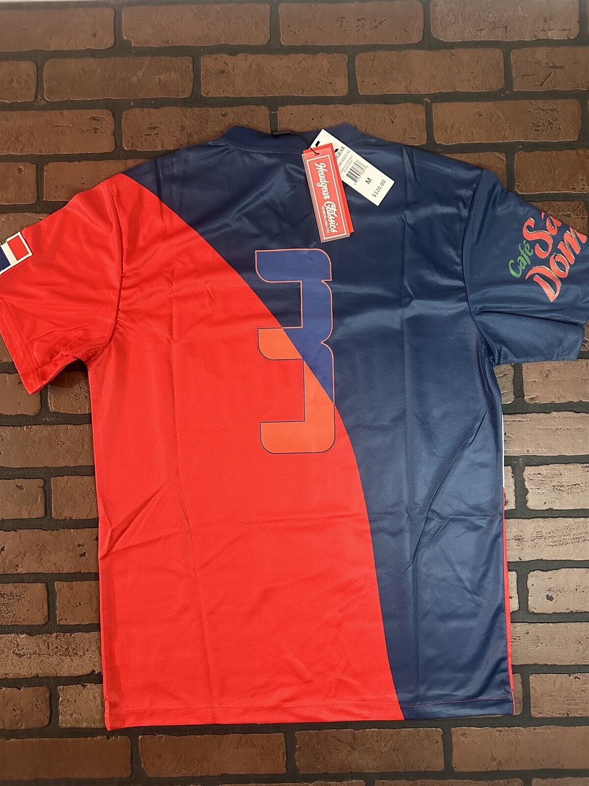 DOMINICAN REPUBLIC 1990 World Cup Team Headgear Classics Soccer Jersey ~New~