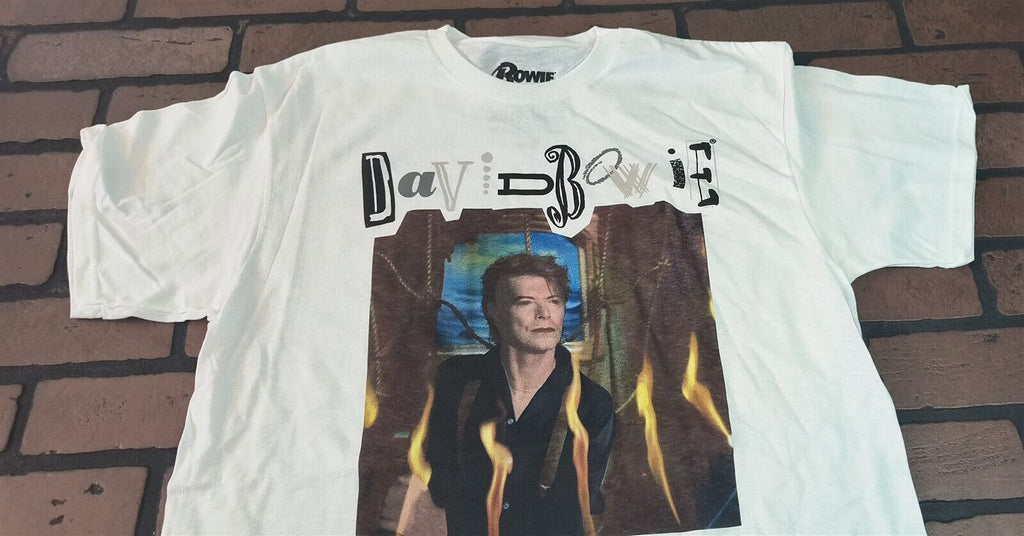 DAVID BOWIE - Retro White T-shirt ~Never Worn~ S M L XL