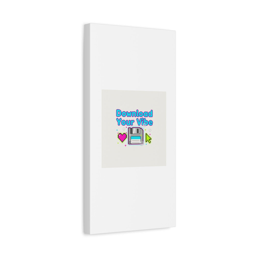 Download Your Vibe Canvas | Y2K Retro Tech, Pixel Floppy Disk Poster