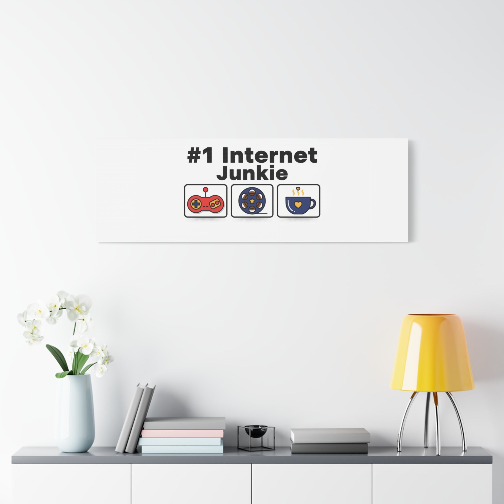 #1 Internet Junkie Matte Canvas | Top-List Ranking Poster
