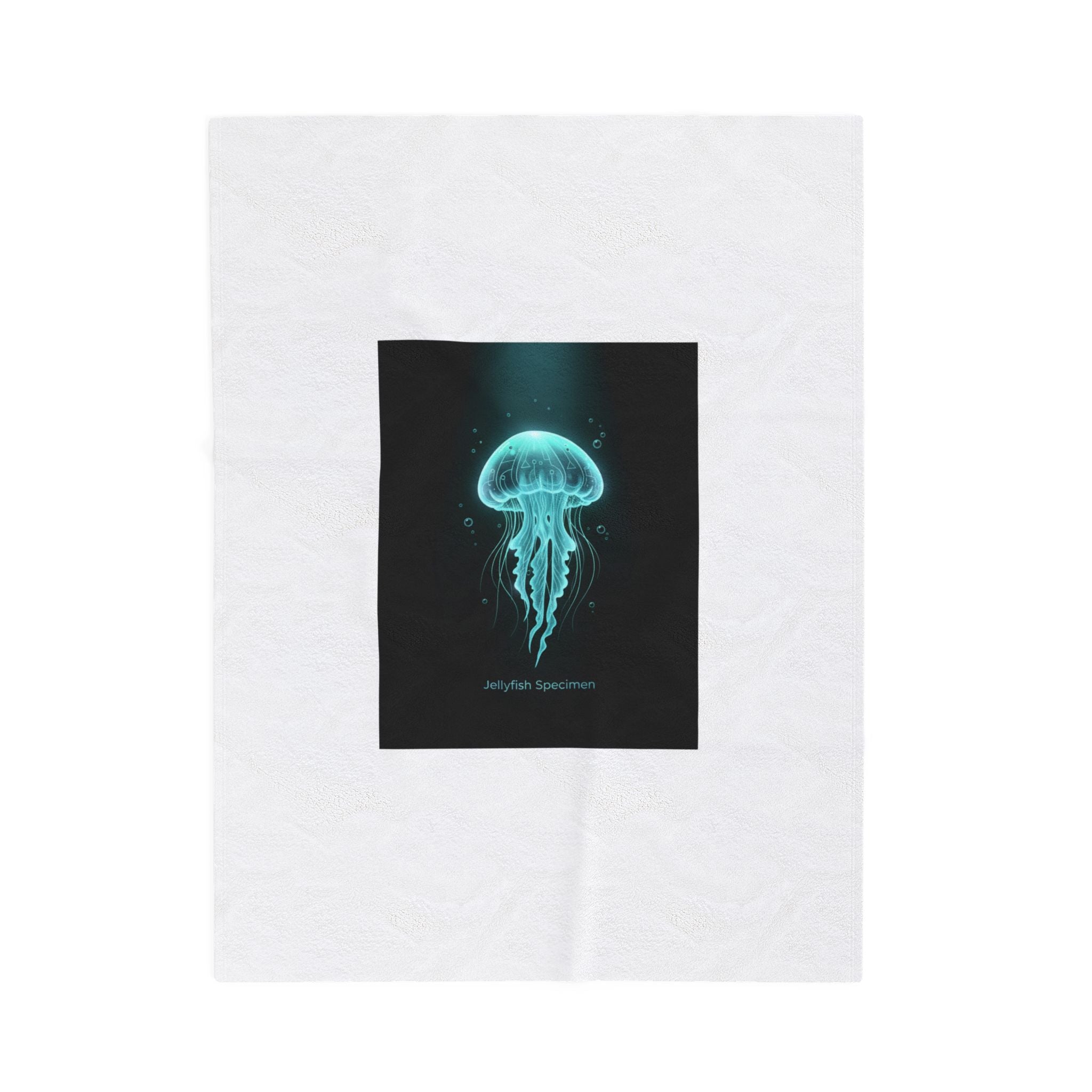 Bioluminescent Jellyfish Blanket | Neon Deep Sea Aesthetic