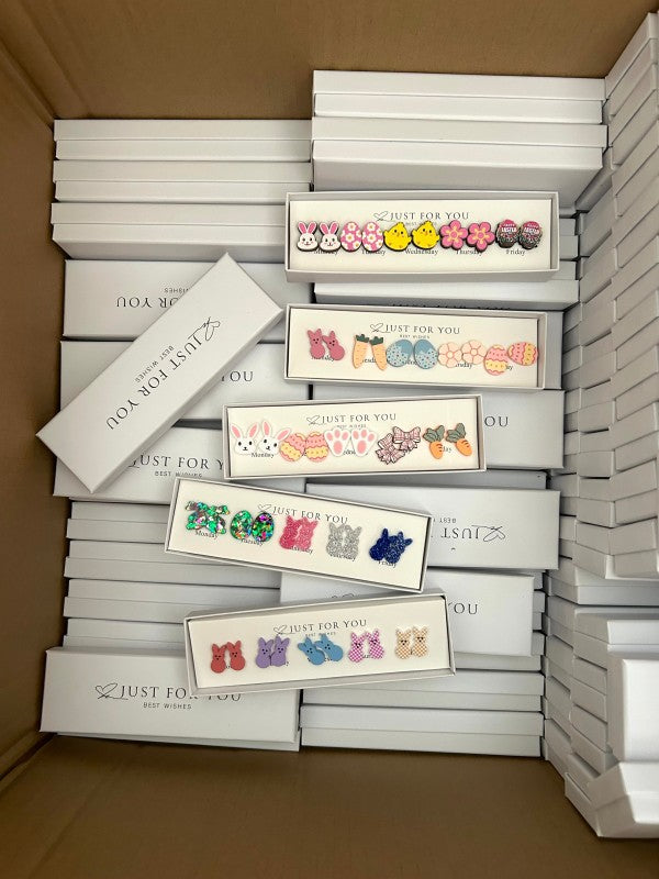 Boxes of Easter Earrings