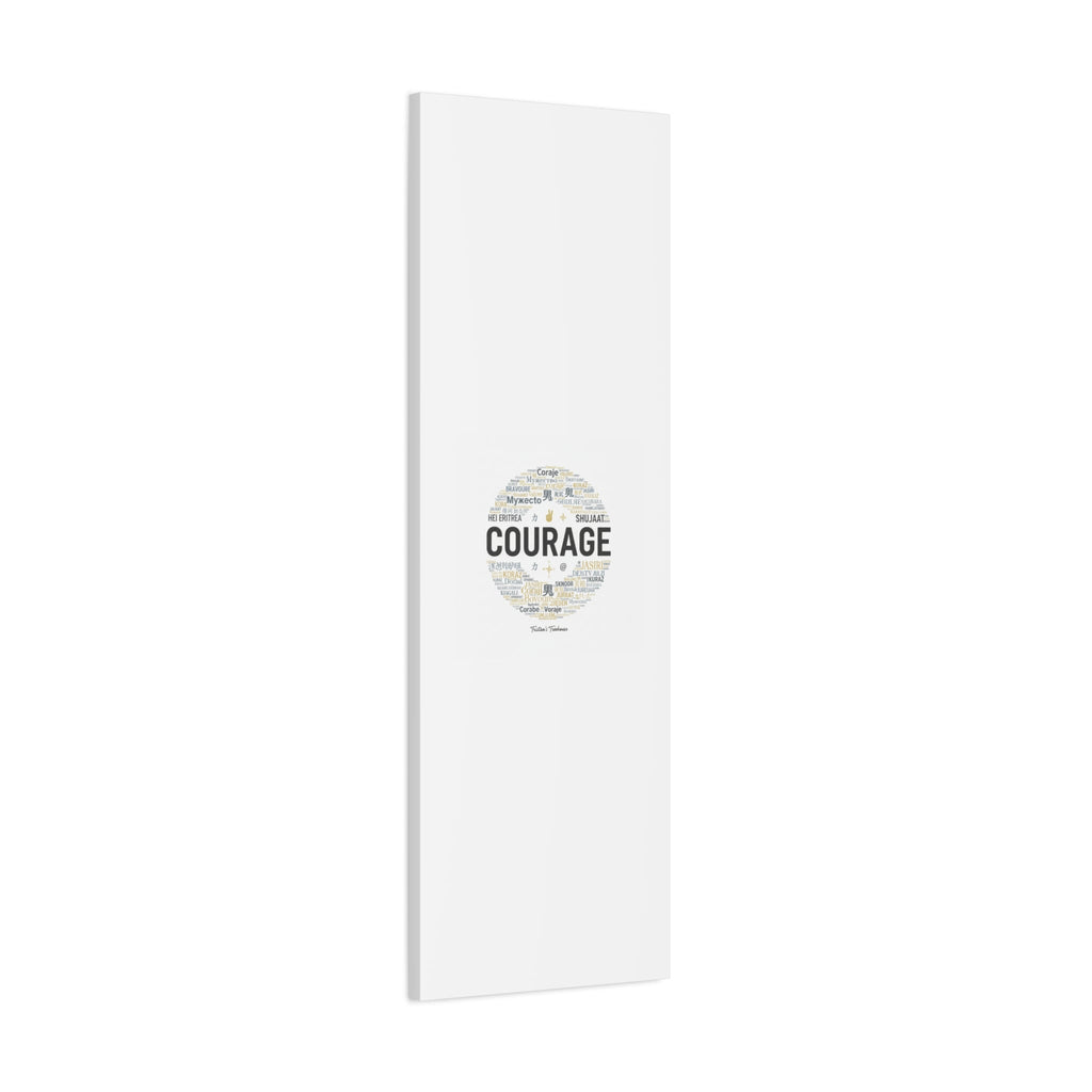 Courage Word Cloud Canvas | Fresh-Start Minimalism art print