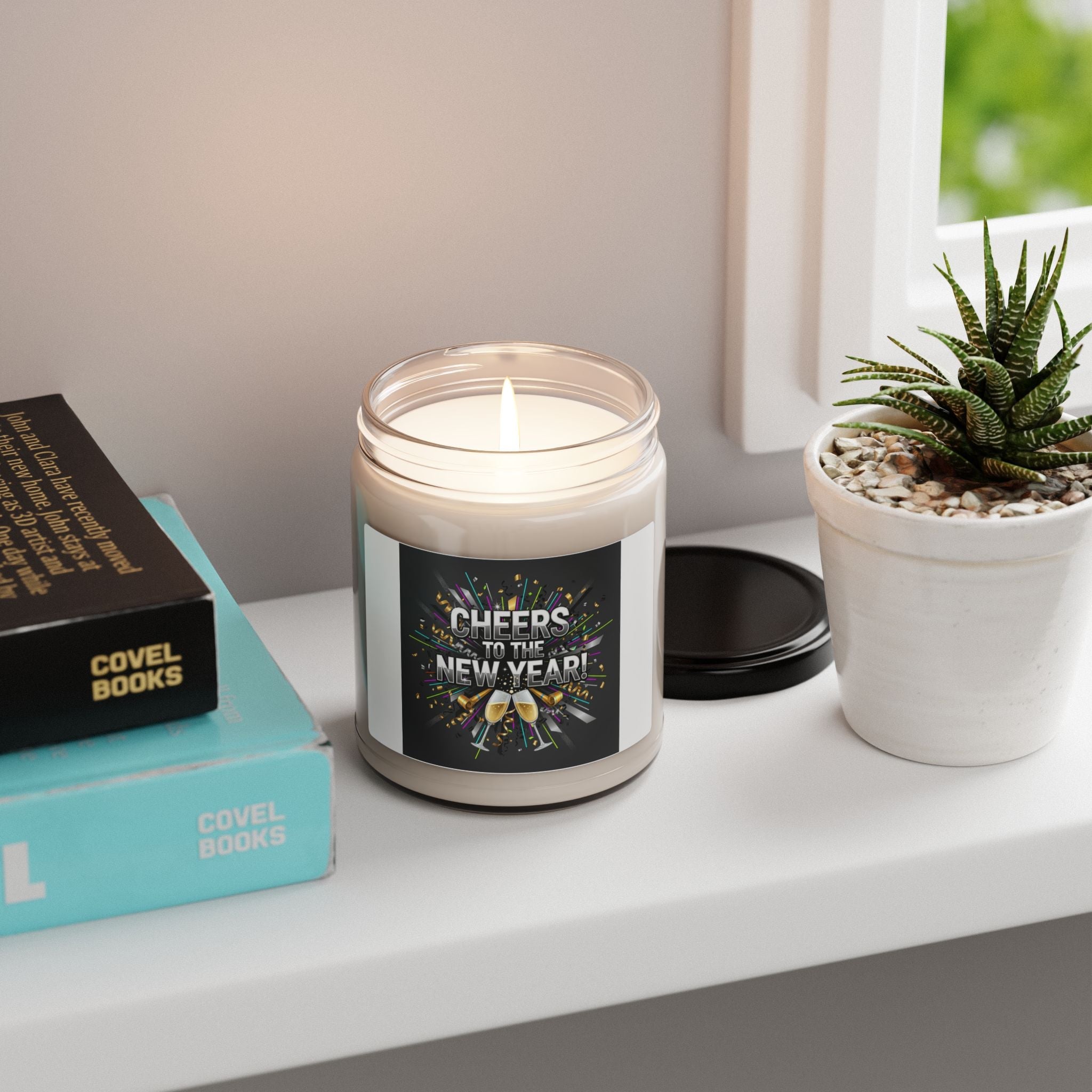 Cheers to the New Year Candle | NYE decor, champagne countdown soy jar