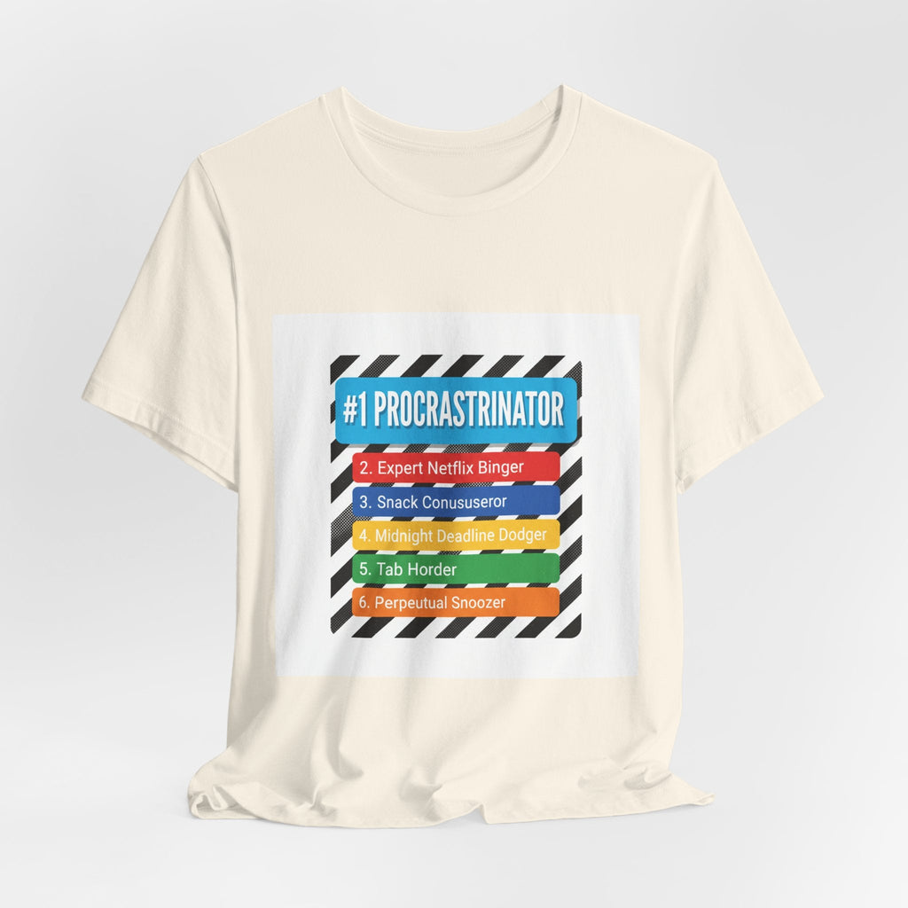 #1 Procrastinator Tee | Top-List Graphic, List Lover Shirt