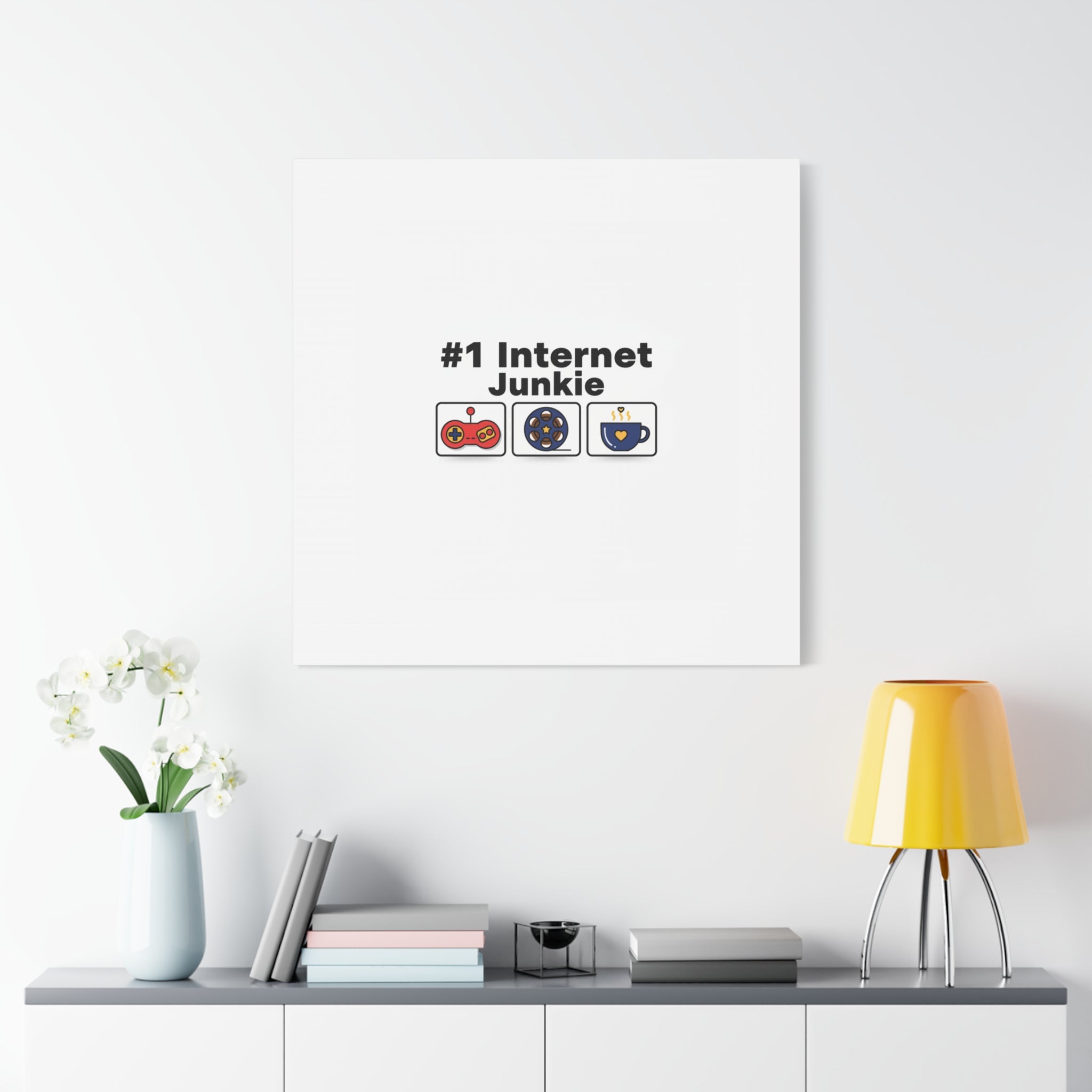 #1 Internet Junkie Matte Canvas | Top-List Ranking Poster