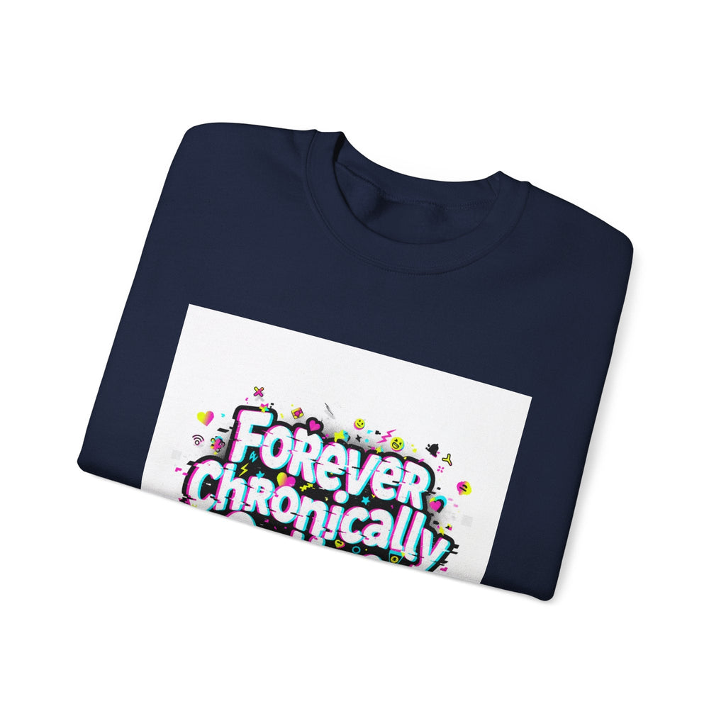 Forever Chronically Online Sweatshirt | brainrot, internet meme culture