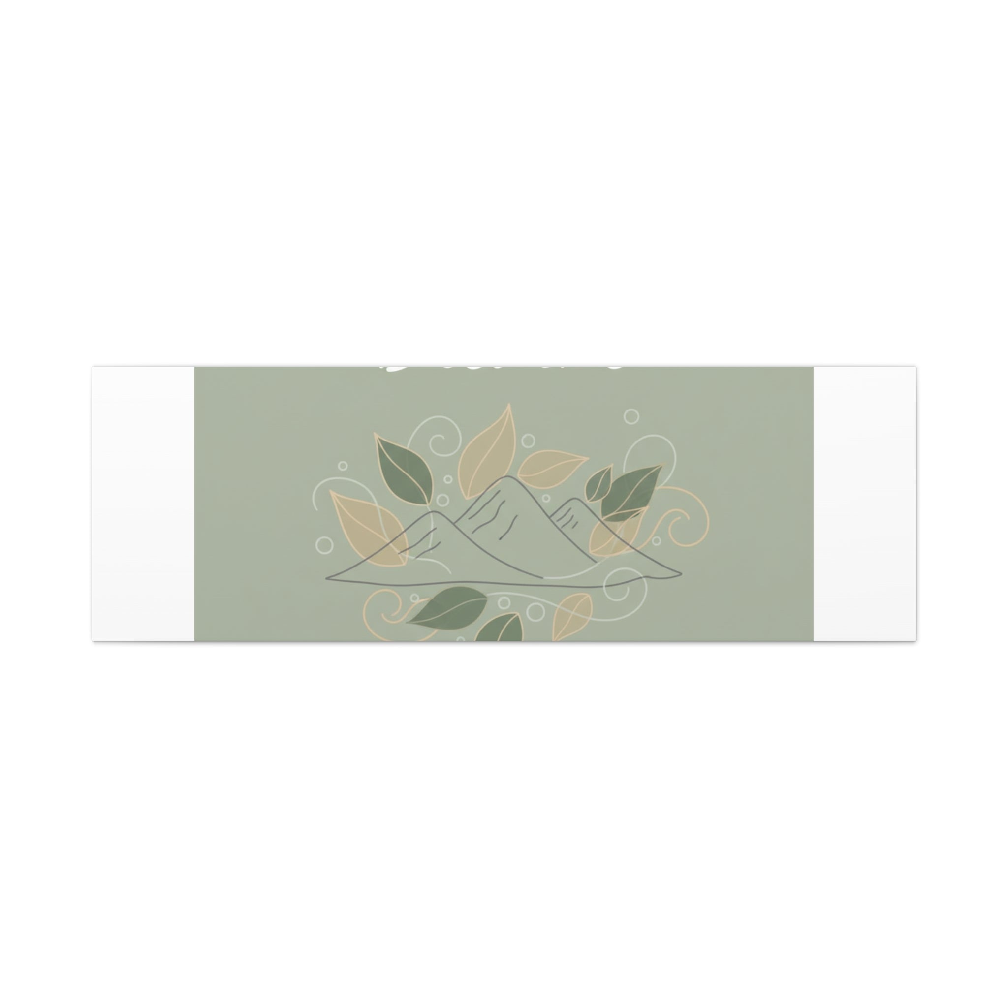 Breathe Mountain Line Canvas | Nature Symbols, Minimal Forest Wall Art