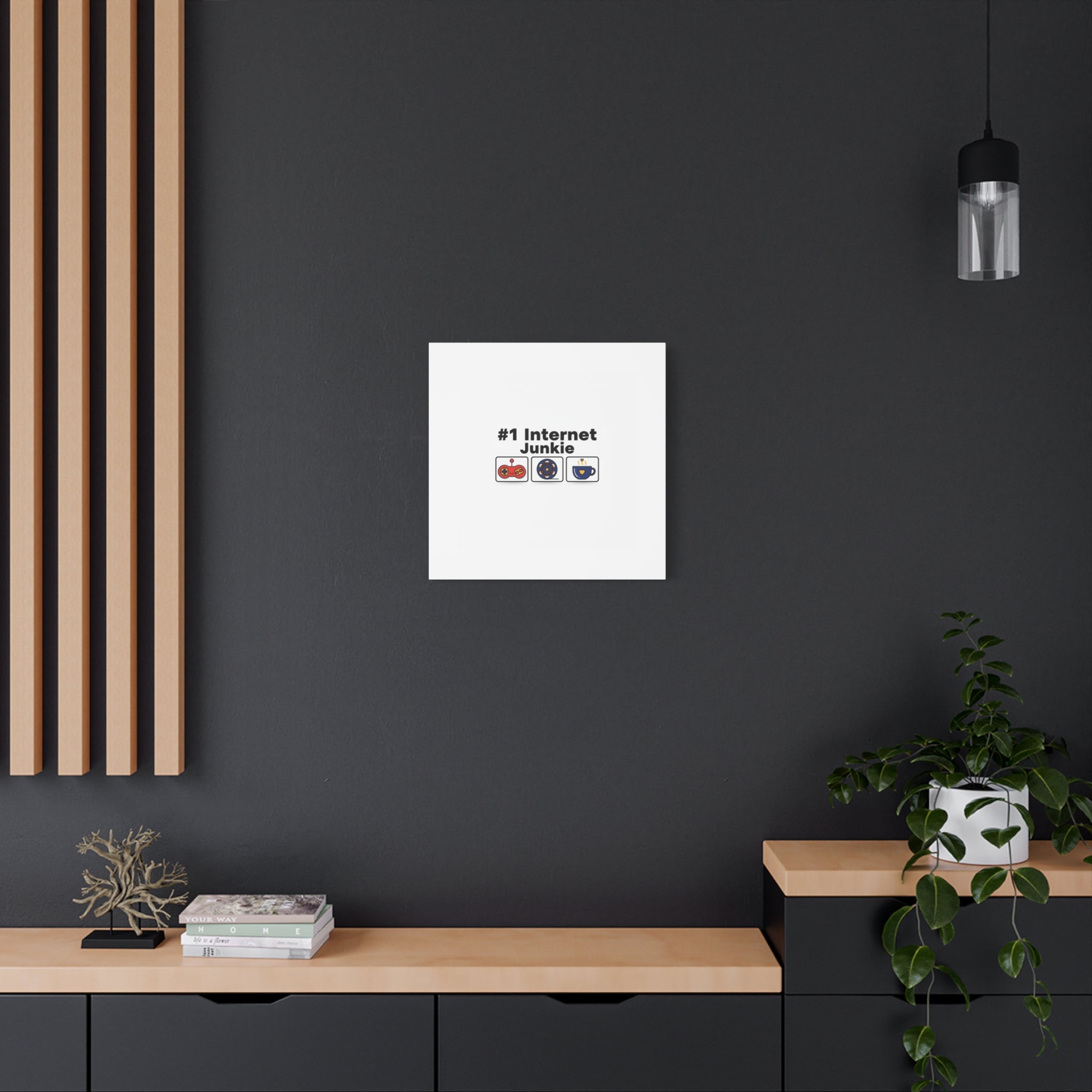 #1 Internet Junkie Matte Canvas | Top-List Ranking Poster