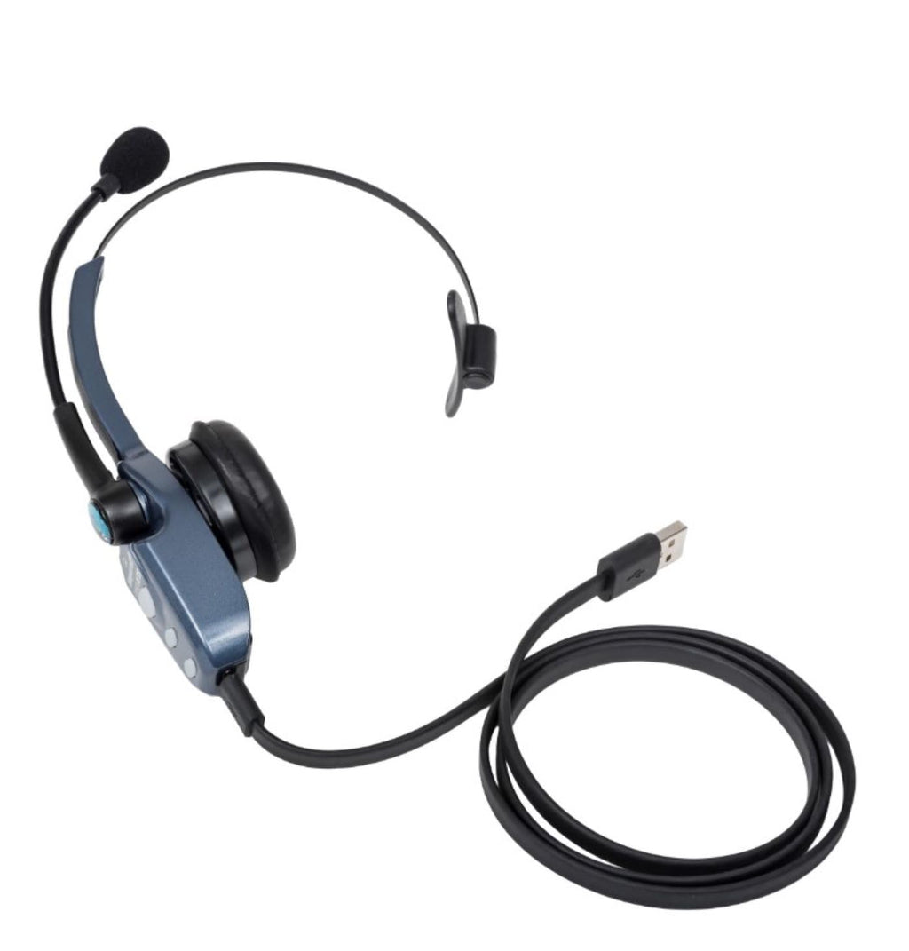 Bluetooth Wireless Headphones 91% Noise Canceling Over Head Trucker Headset with Mic, Lightweight Design with Adjustable Headband, 20 hrs