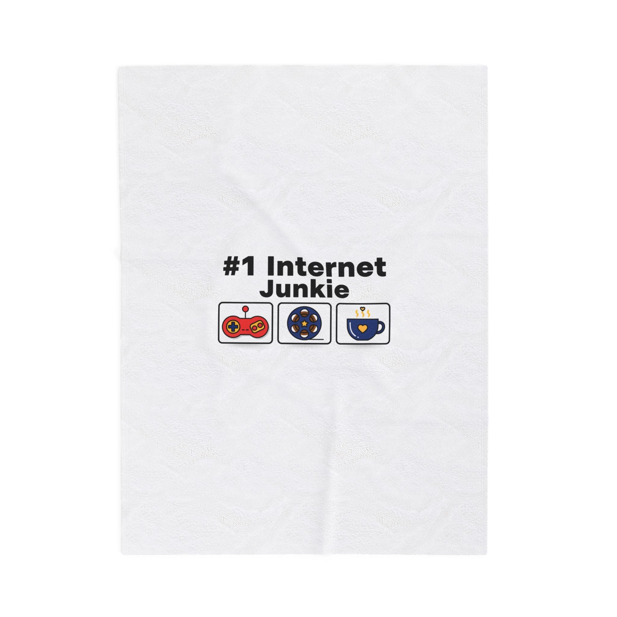 #1 Internet Junkie Velveteen Plush Blanket | Top-List Ranking Graphic, List Lover