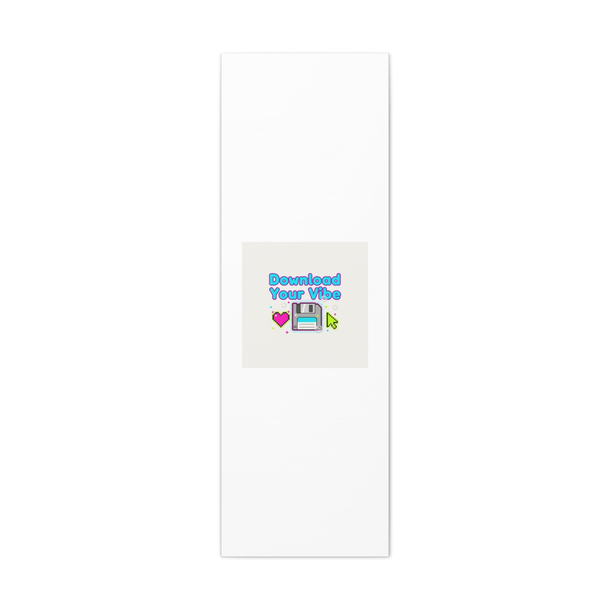 Download Your Vibe Canvas | Y2K Retro Tech, Pixel Floppy Disk Poster