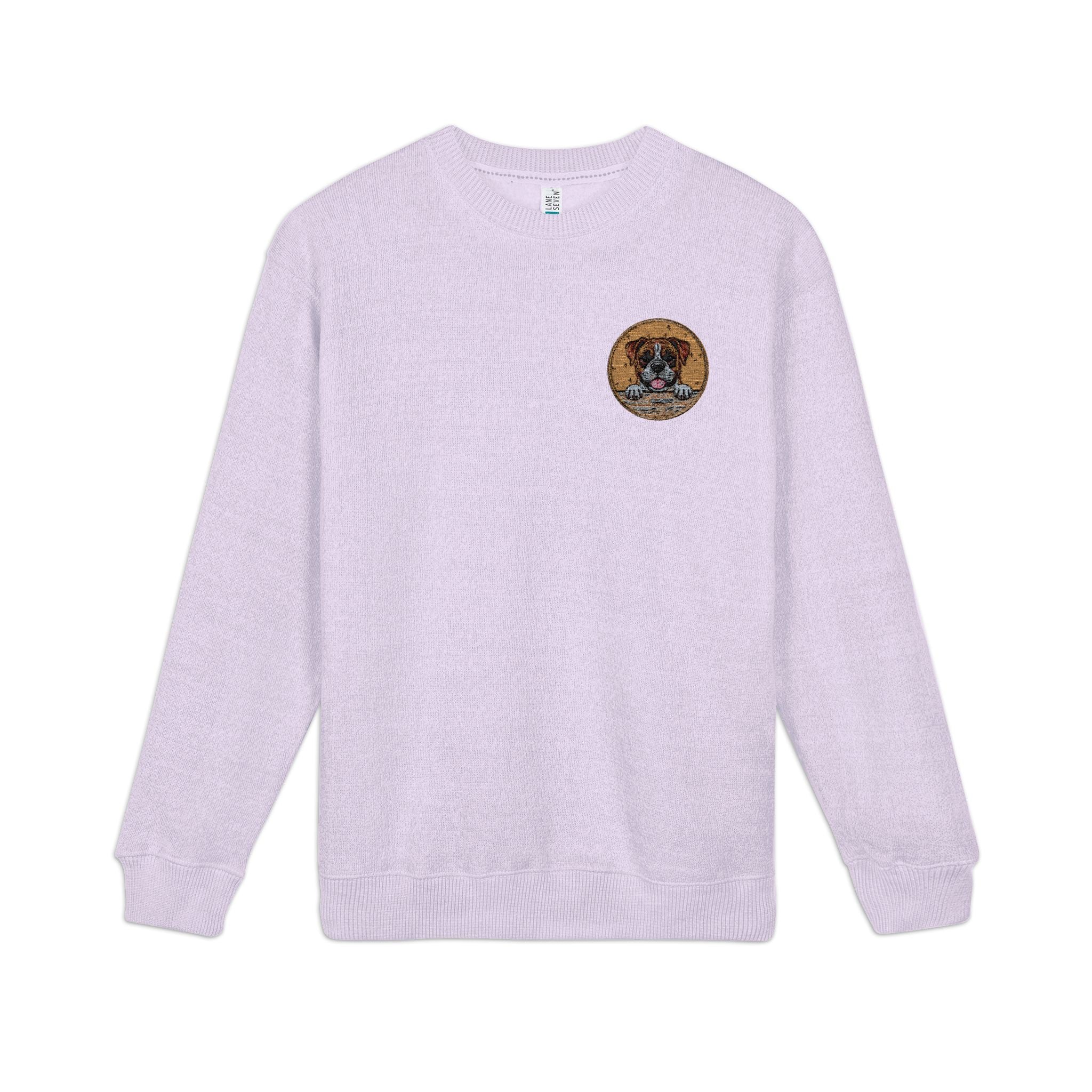 Dog Meme Nantucket Embroidered Crewneck Sweatshirt — Coastal Sealife Patch