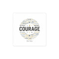 Courage word cloud Sticker | Fresh-Start Minimalism, neutral typography