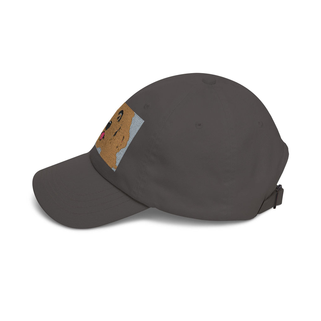Dad Cap — Happy Golden Retriever Embroidered Patch Hat