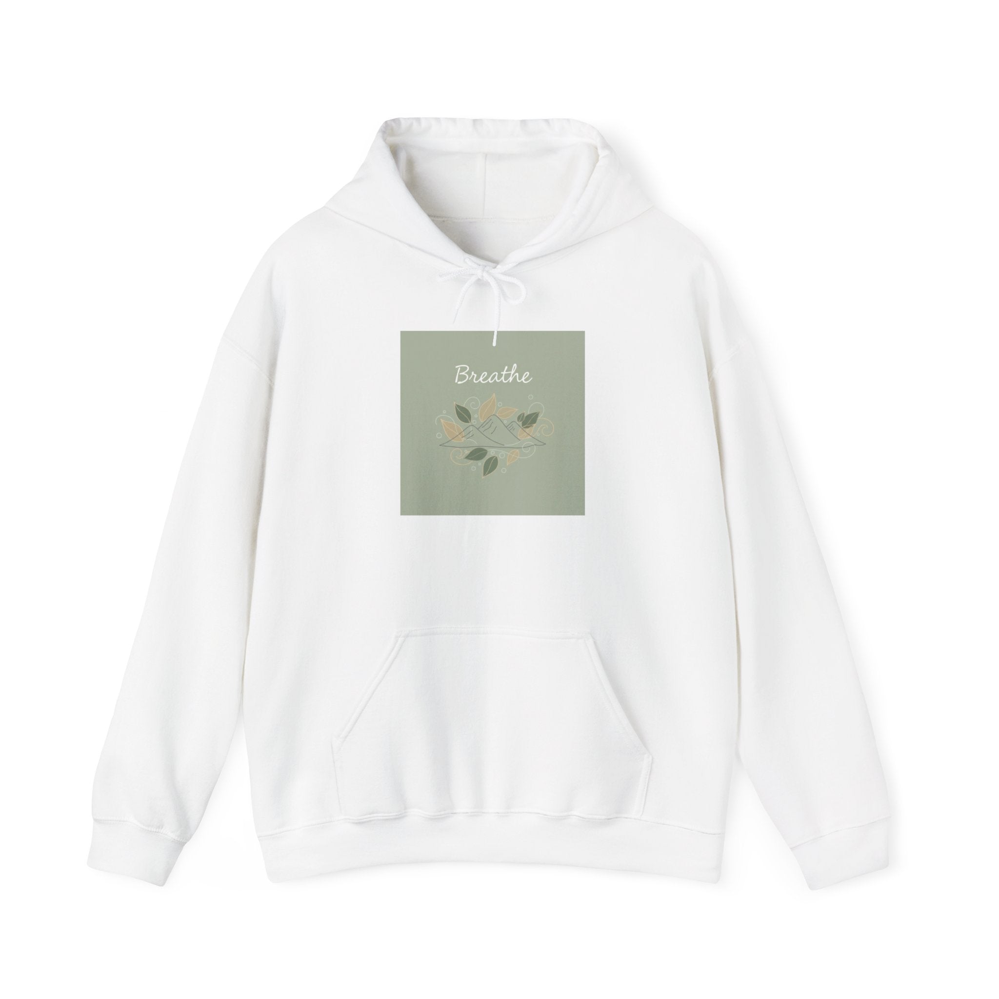 Breathe Leaf Motif Hoodie | nature vibes, forest minimal