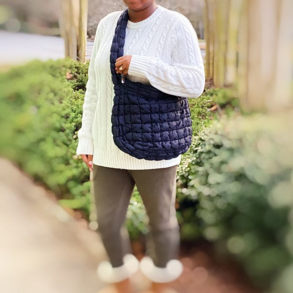 Carry All Quilted Crossbody Bag – Lightweight Everyday Tote