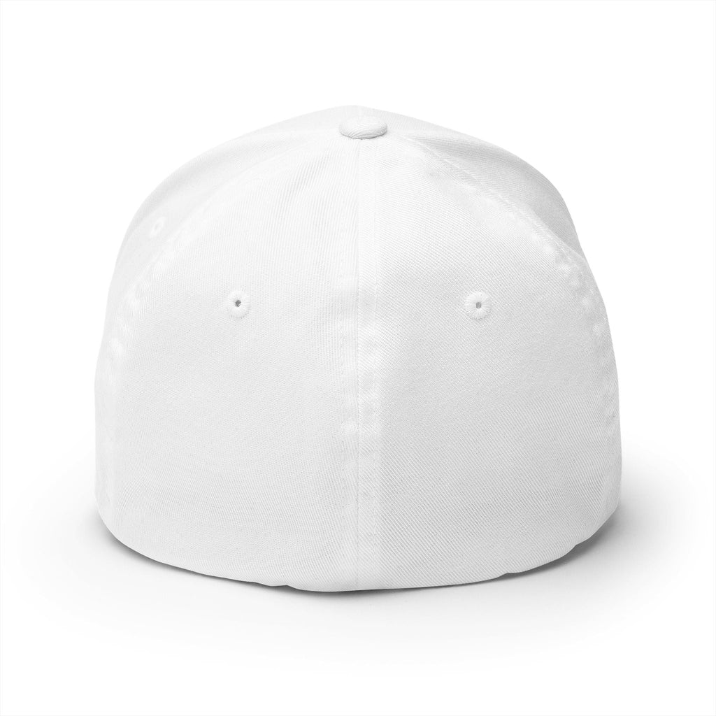 Embroidered 'ULP' Shield Cap — White Structured Baseball Hat