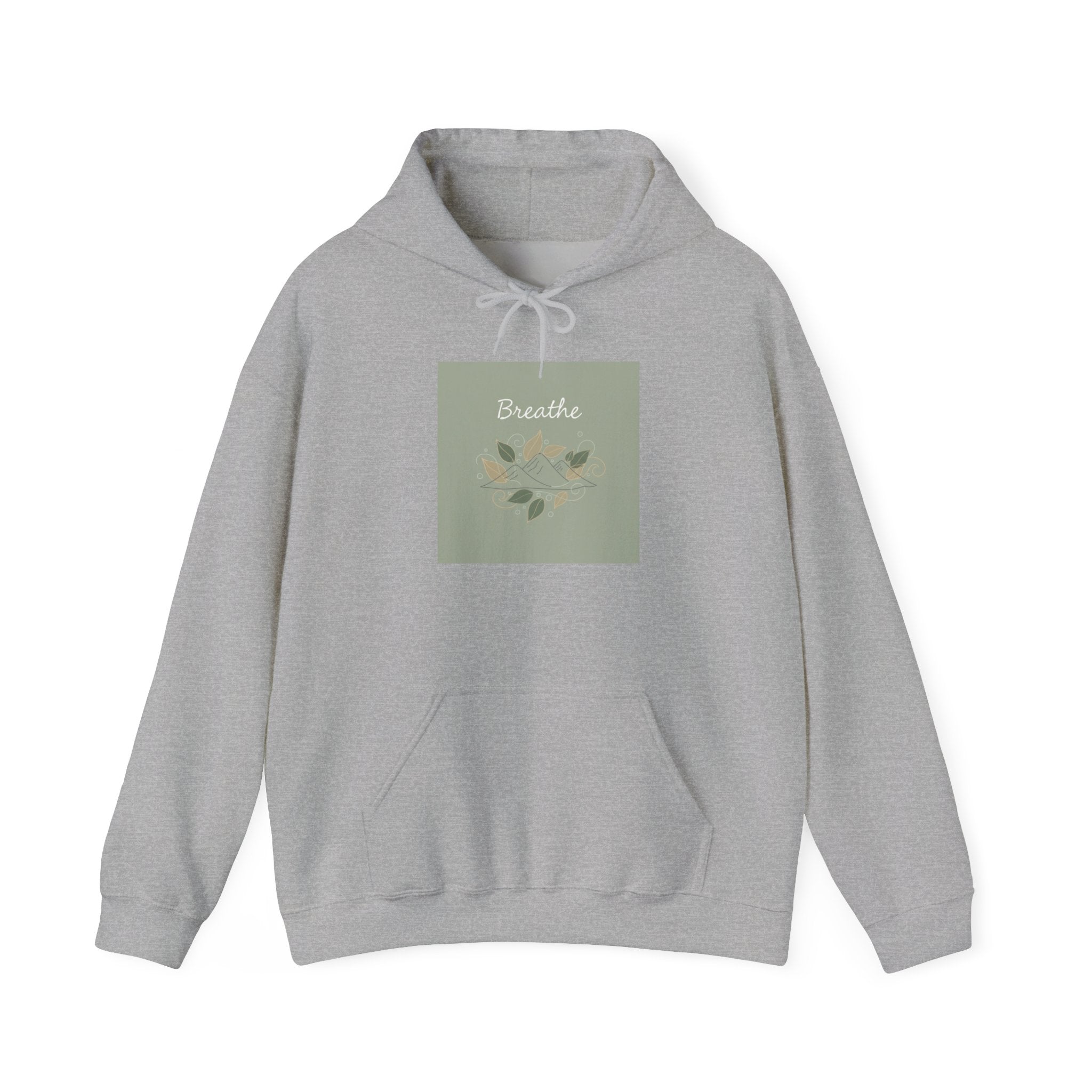 Breathe Leaf Motif Hoodie | nature vibes, forest minimal