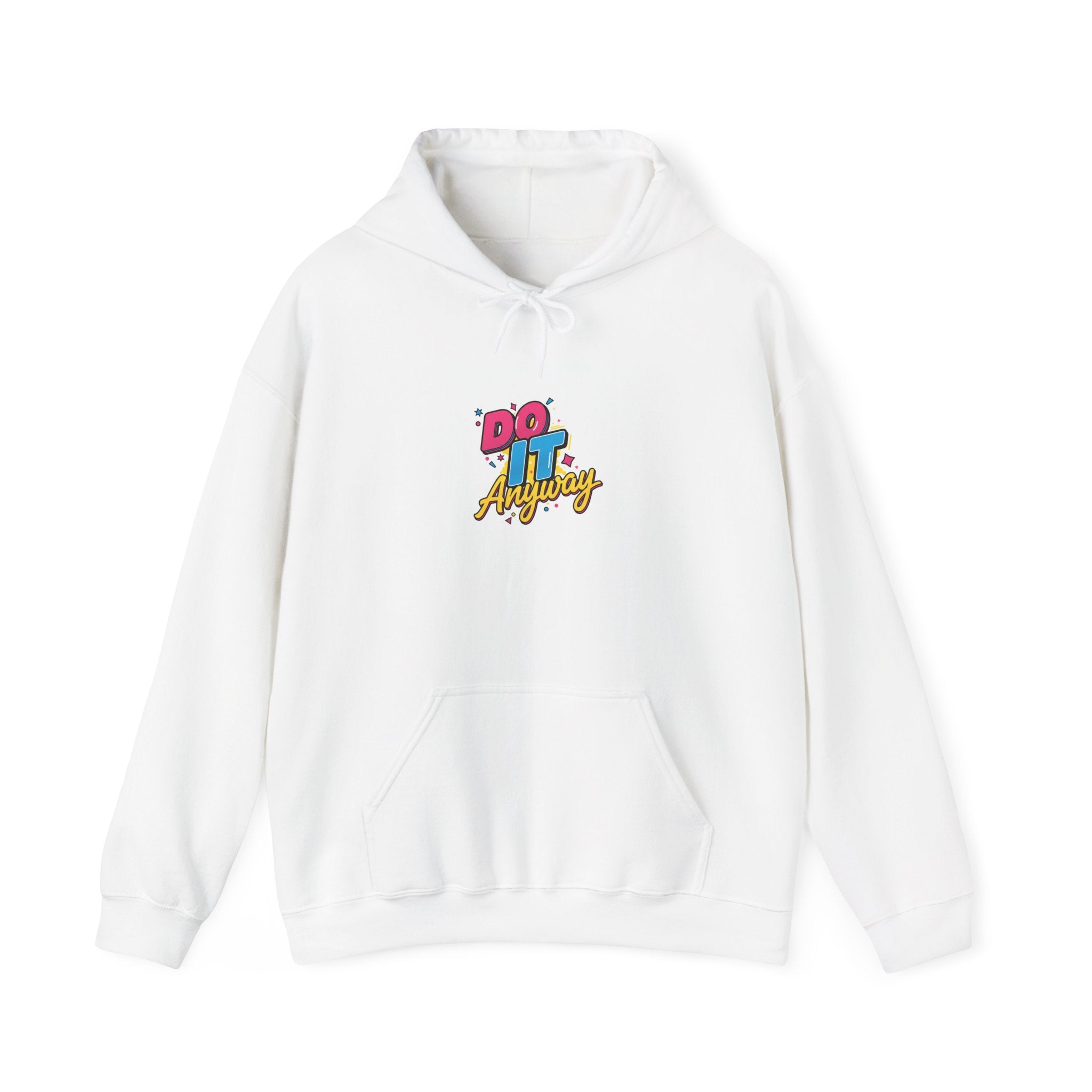 Do It Anyway Hoodie | Maximalist Typography, Bold Stacked Type