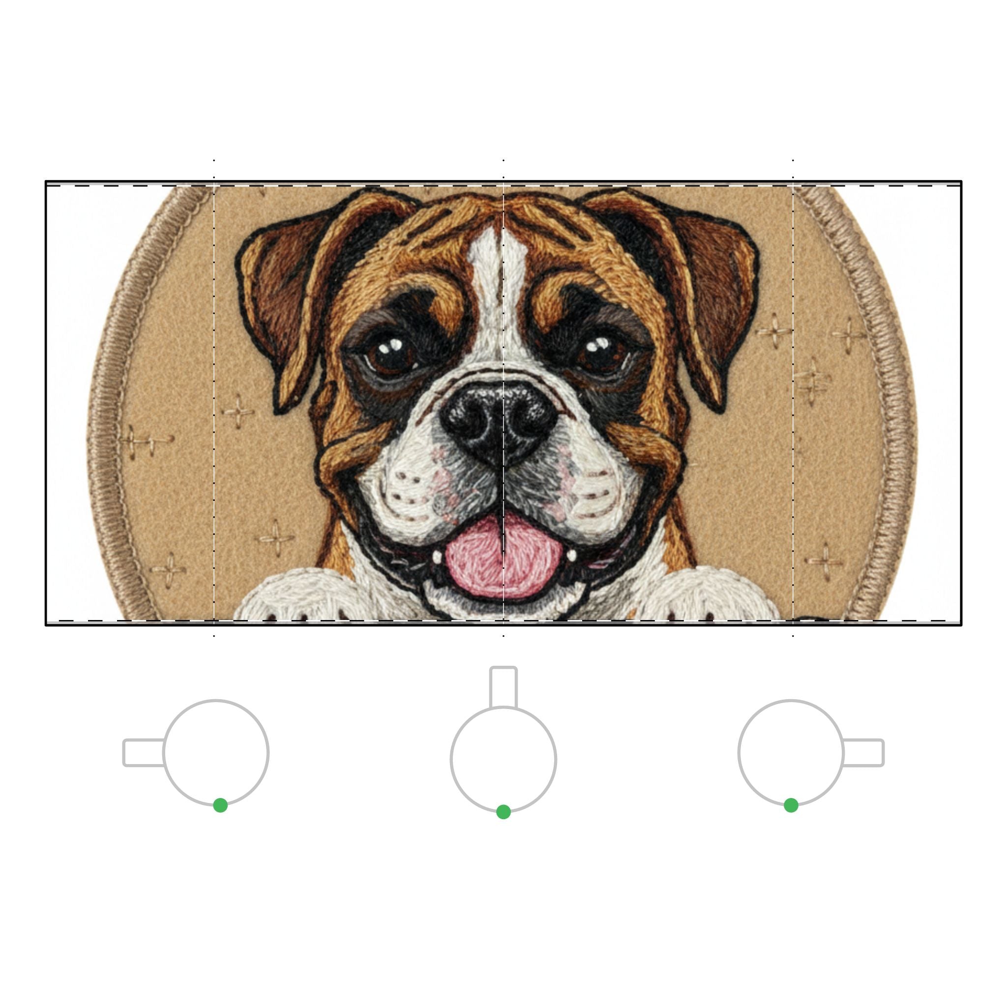 Bulldog Frosted Glass Coffee Mug - 11oz Cute Dog Lover Gift