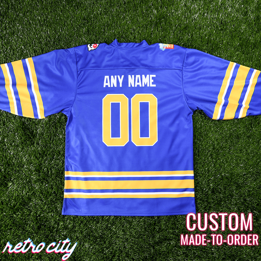 'Buffalo Bobbles' Buffalo Sabres Bubble Bobble 8-Bit Custom Hockey Jersey