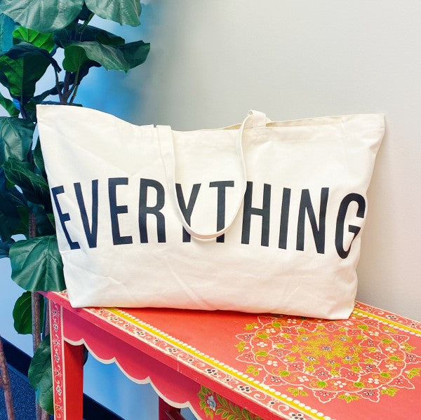 For Everything Canvas Tote – Oversized Everyday Bag